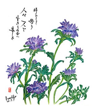 アスター 　花言葉　「多様性」