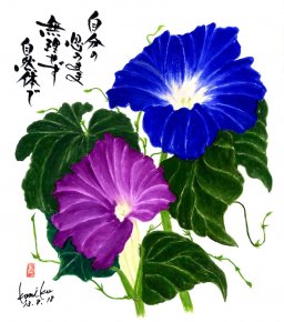 朝顔　花言葉「平静」