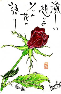 ミニバラ(薔薇)　花言葉「温かい心」