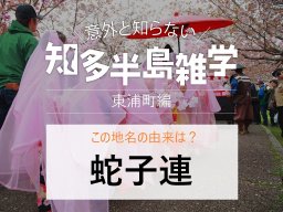 意外と知らない知多半島雑学～地名の由来クイズ「蛇子連」～