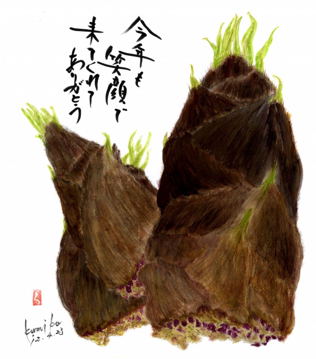 竹の子　花言葉「ちょっと創作」