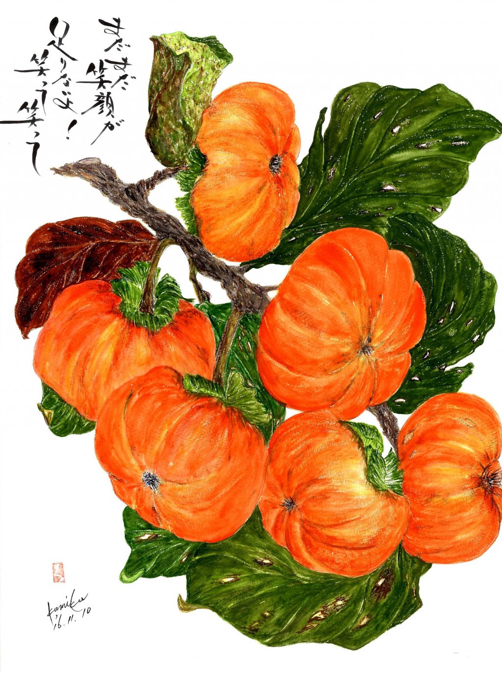 次郎柿 花言葉「自然美」