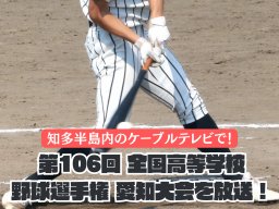 ついに開幕！高校球児をTVで応援!!生中継・録画放送で「第106回 全国高等学校野球選手権 愛知大会」を見よう／ちたまる広告