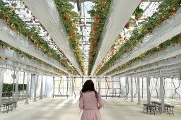 愛知県初の空中イチゴ狩り!?大府市「山銀いちご園」を堪能