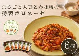 [化学調味料不使用]まるごと大豆と赤味噌の特製ボロネーゼ　6個セット